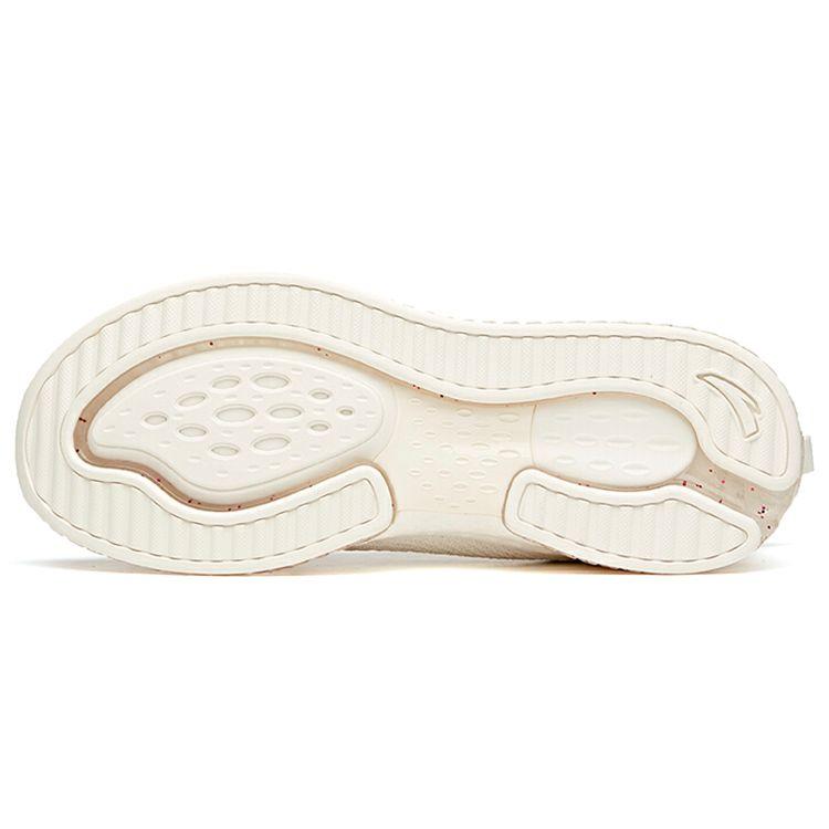 Anta Кроссовки Running Series Elastic Rubber Low-Top для женщин, серебряные 122115501-5