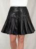 Handmade Casual Party Women's Skirt Wear Formal Lambskin Genuine Leather Black