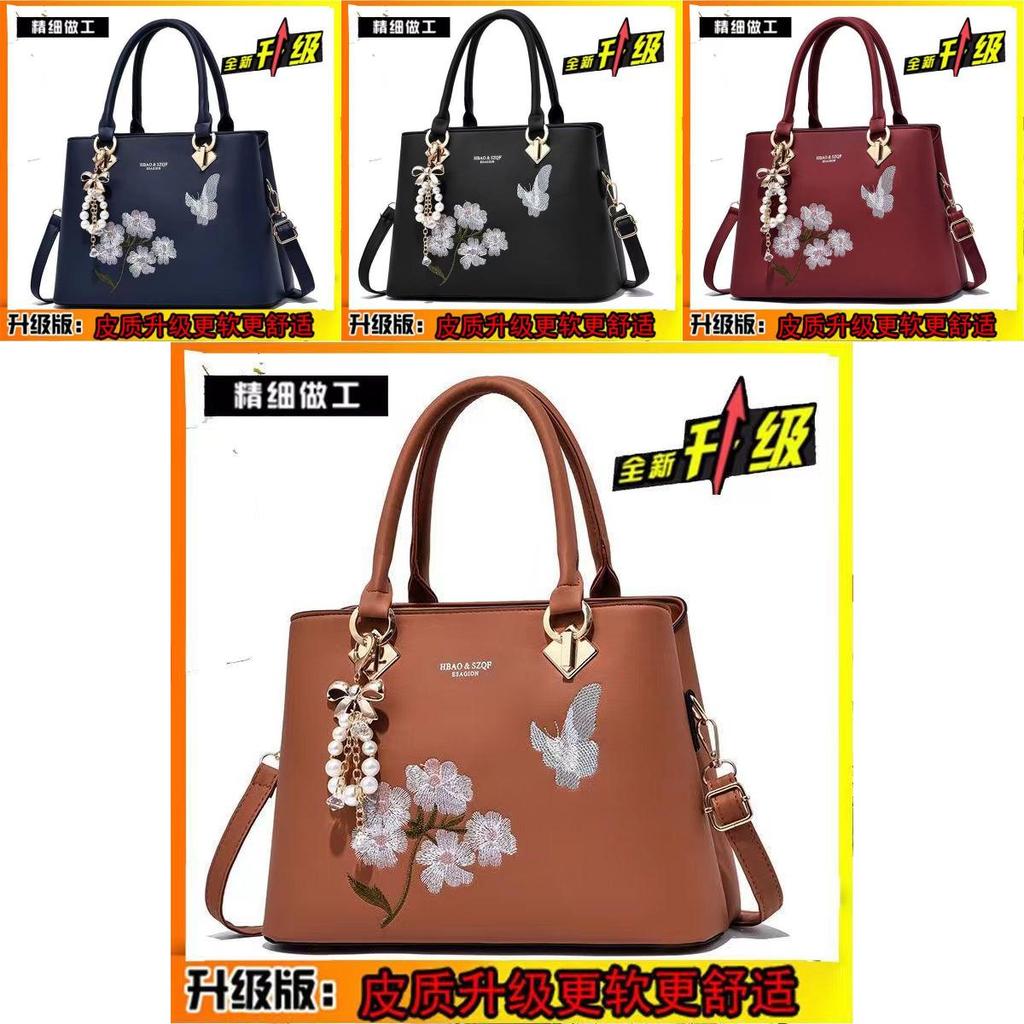 New Style Ladies' Handbag 2023 Fashionable Embroidered Mom Bag Versatile Shoulder Crossbody Bag