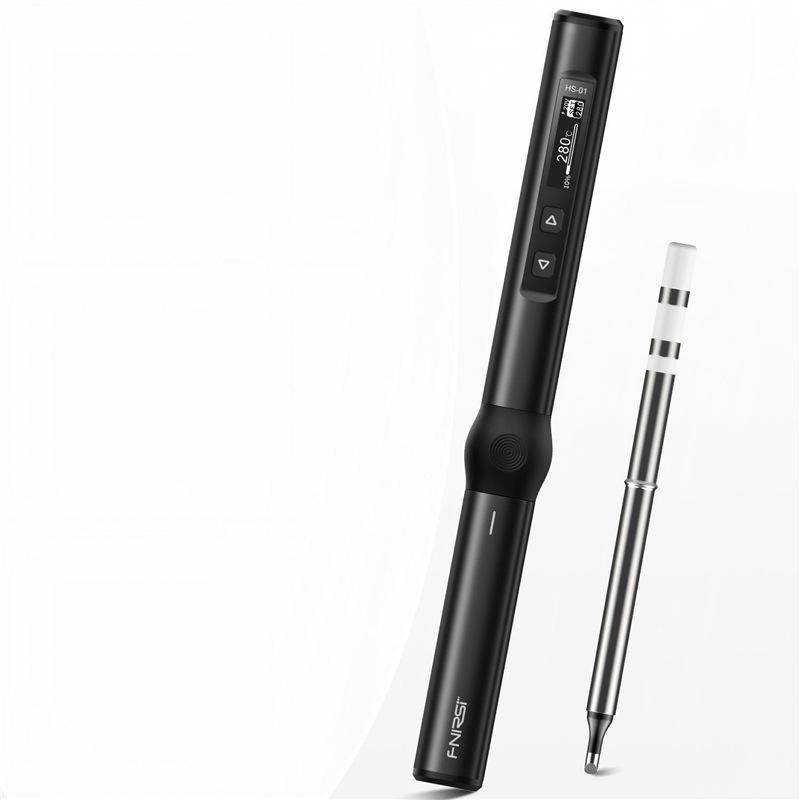 Портативный умный электрический паяльник Fnirsi PD65W - Мини-станция с цифровым дисплеем и постоянной температурой для ремонта и пайки
