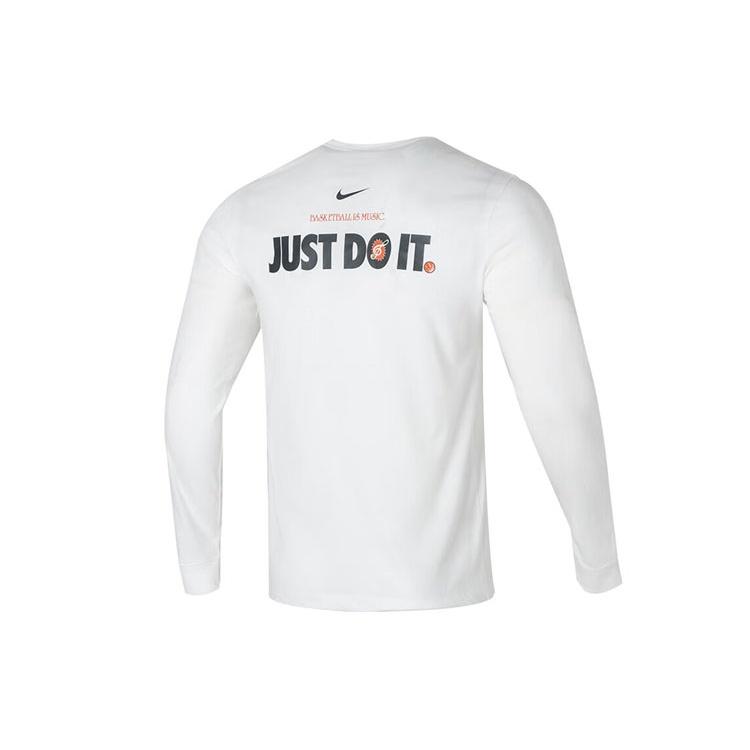 Nike T Shirts Men's White Crew Neck Moderate Straight Fit FQ4919-121