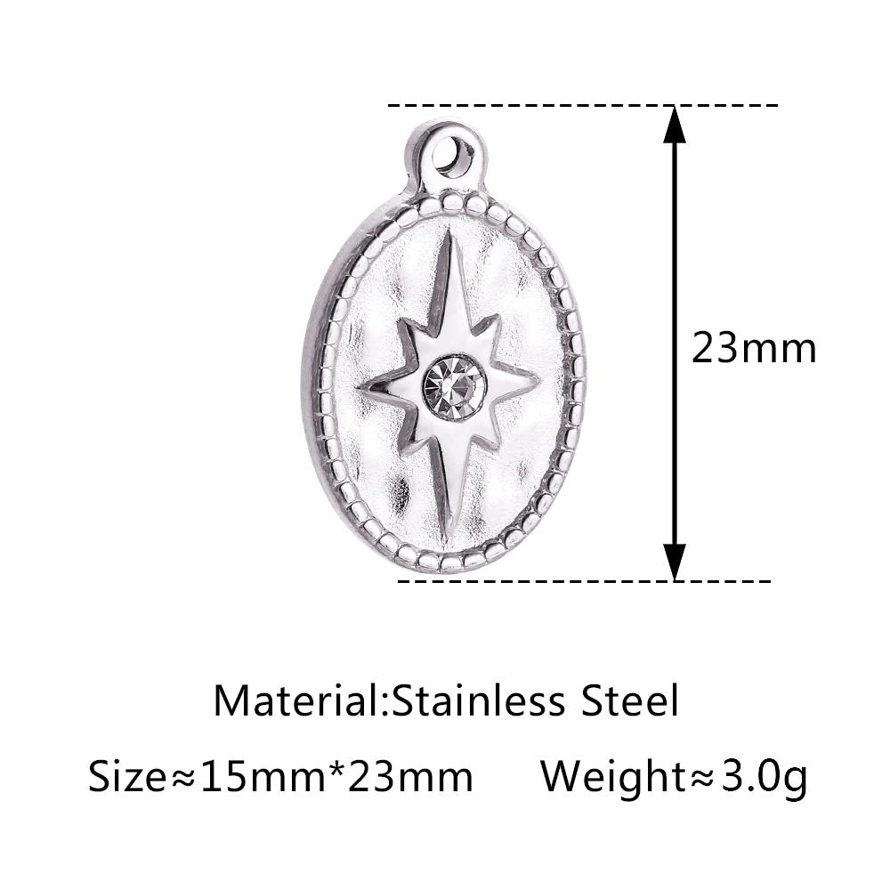 3pcs Stainless Steel Gold Color Plated Rhinestone Evil Blue Eye Charms Necklace Bracelet Earring DIY Jewelry Making Accessories