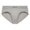 Double Gravity Band Letter Mid-Rise Briefs Men Underwear Gray NB3298-P7A