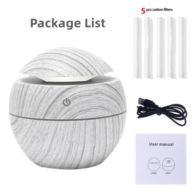 Мини-увлажнитель воздуха Usb ультразвуковой диффузор аромата под дерево 7 светодиодный светильник электрический диффузор эфирного масла для домашней ароматерапии