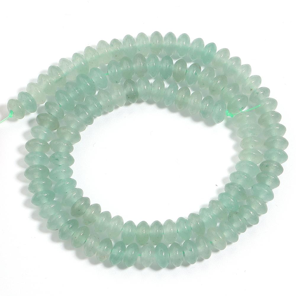 3x6mm Natural Stone Beads Agate Tiger Eye Malachite Rose Quartz Loose Flat Abacus Beads For Jewelry Making DIY Bracelet Necklace