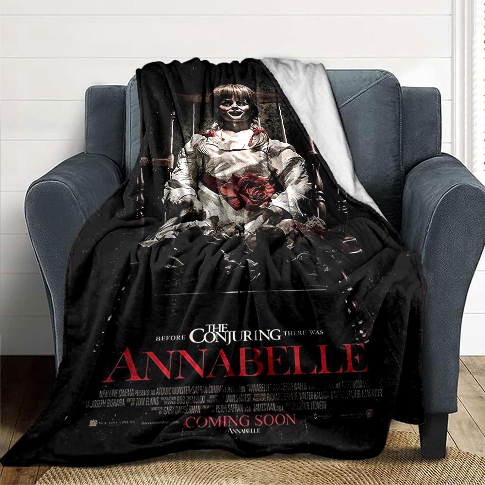 1Pc Horror Puppet Scene Blanket For Couch Bed Plush Cozy Fuzzy Blanket Super Soft Warm Blankets For Fall And Winter 0918141