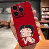 Мультяшный чехол для телефона B-Бетти HOT B-Буп для iPhone 17 Pro Max 15 Pro 16 14 Plus 12 13 Mini 11 Pro, противоударный, мягкий чехол