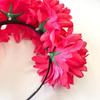 1Pc Day Of The Dead Artificial Marigold Hair Band Faux Chrysanthemum Headband Halloween Festival Party Flower Crown For Women