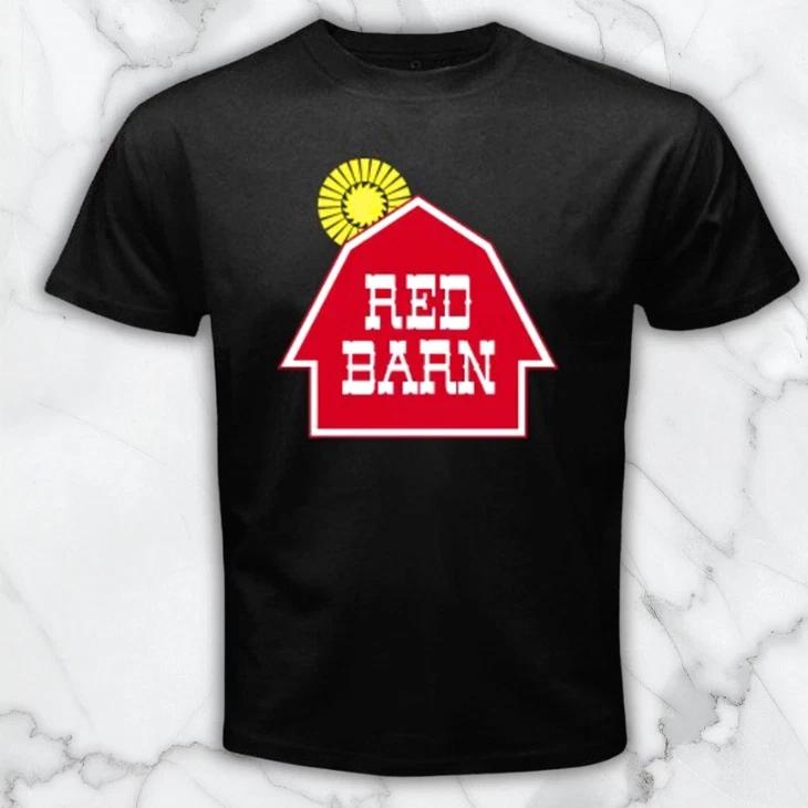 Red Barn Restaurant Men's Black Graphic T Shirt Freeships