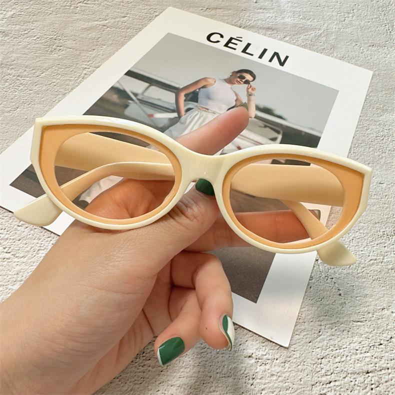 Новые солнцезащитные очки «кошачий глаз» женские овальные очки ретро овальные солнцезащитные очки женские солнцезащитные очки