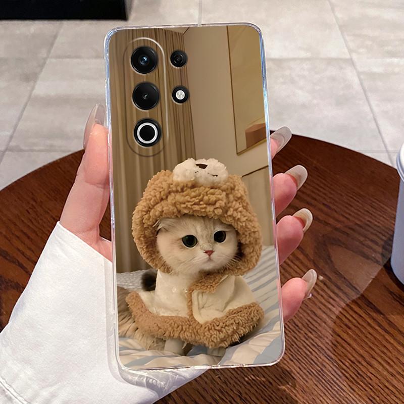 For Itel S25 Ultra (S686LN) Case ITEL S25 (S685LN) Cases Clear Silicone Coque Soft TPU Back Cover Cute Rabbit Cat Phone Case