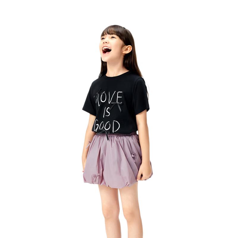 Little MO&Co. Girls' Bow Short Sleeve T-Shirt
