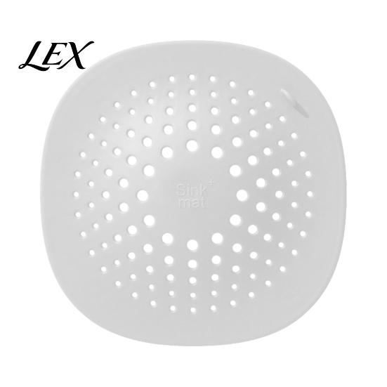 Odor Proof Drain Mat Kitchen Sink Strainer with Suction Cup, Food Residue & Hair Catcher Floor Cover, Anti Clogging Filter Mesh for Bathroom Removable