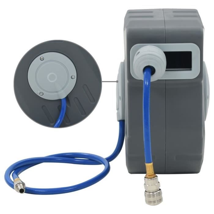 VidaXL Automatic Air Hose Reel 1/4" 12 M