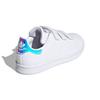Adidas Stan Smith CF C Белые переливающиеся детские кроссовки Cloud-White Silver-Metallic FX7539