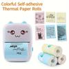 Portable Thermal Printer MINI Wirelessly BT Photo Label Memo Wrong Question Printing With USB Cable Imprimante Portable Inkless Printer