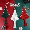 Beginner-Friendly Macrame Kit Christmas Limited Wooden Bead Tree DIY Multi-Color Polyester Festive Car Decor Gift Tutorial