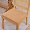 Rattan Dining Chairs Set of 2,Farmhouse Chairs with Cane Back,Mid Century Chairs with Hardwood Frame,Sponge & S-Spring Cushion, Tan,DE2883TN