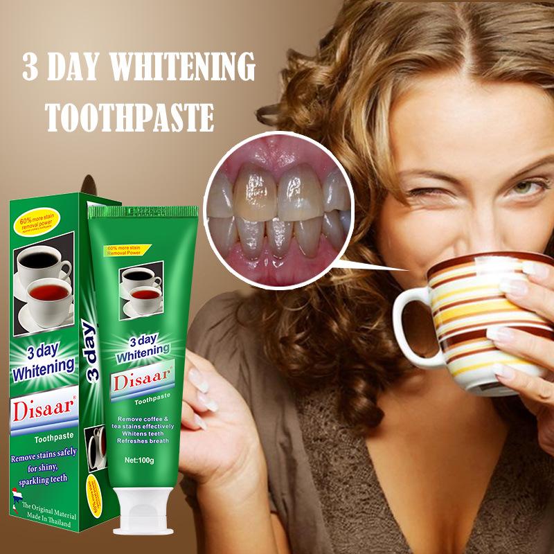 Disaar 100g/pc Exquisite Girl 3 Day Whitening Toothpaste Softening Stubborn Teeth Stains Toothpastes Micro-Heat Techremoves Touch Stain