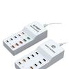 72-ваттная умная многопортовая USB-зарядная станция для быстрой зарядки телефонов Android, Apple, Type-C