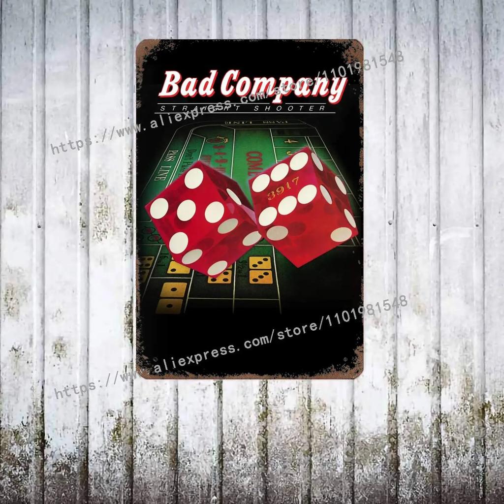 Bad Company Band металлический декор постер винтажная жестяная табличка металлическая табличка декоративная табличка для паба бара мужской пещеры клуба настенное украшение