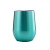 Custom 12oz Stainless Steel Double Layer Eggshell Insulated Vacuum Thermos Coffee Cup Outdoor Mini Egg Shaped Cup Mug with Lid