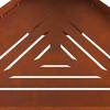 Fire Pit Brown 50 x 43 x 52 cm Weatherproof Steel