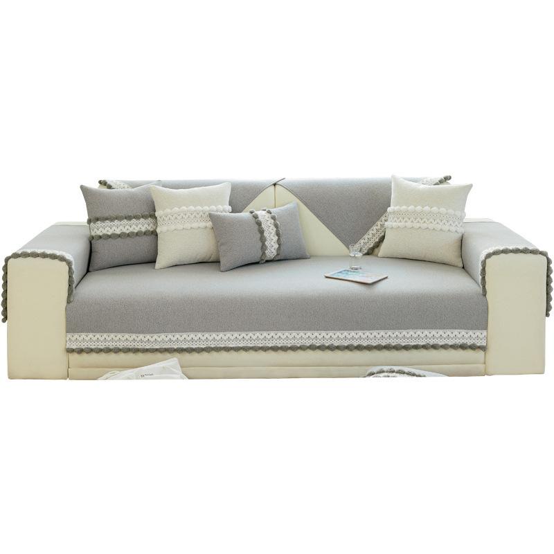 Fresh Chenille Sofa Cushion Four Seasons Universal Non-Slip New Modern Simple Sofa Cover Cover Cushion