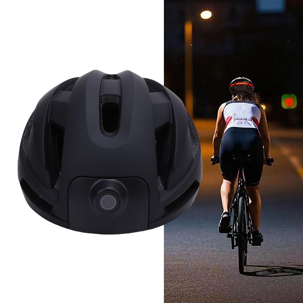 Велошлем с камерой 1080P HD Видеорегистратор WiFi Умный шлем для велоспорта с задним фонарем Музыкальный плеер Пульт дистанционного управления