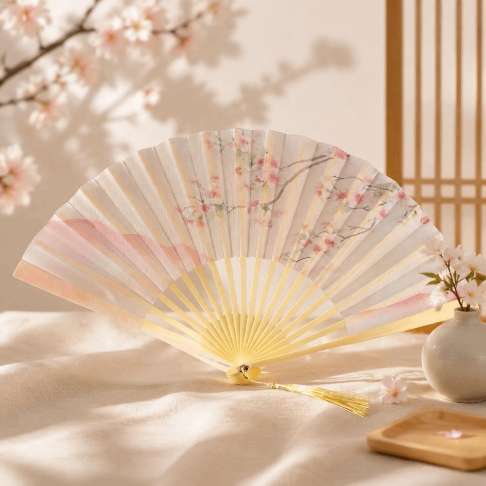 Chinese Style Hand Fan Collapsible Dance Fan Portable Folding Handheld Fan Party