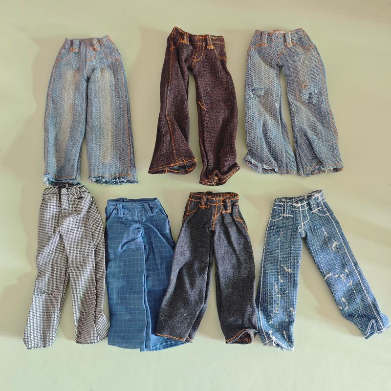 3Pcs/lot Original Jeans Pants for 1/6 Scale Barbia Trousers Doll New Fashion [Doll&Shoes Not Included]boy Girl Toy Accessory
