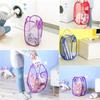 4 Pack Collapsible Laundry Basket - Foldable Portable Mesh Dirty Clothes Basket for Bedroom/Kids Room/College Dormitory and Travel B