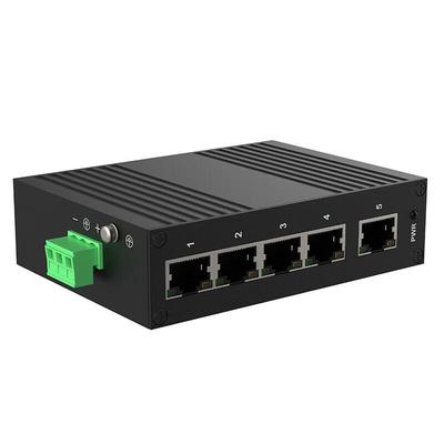 WIZECONTROL 5-портовый промышленный Ethernet-коммутатор 100 Мбит/с на DIN-рейку