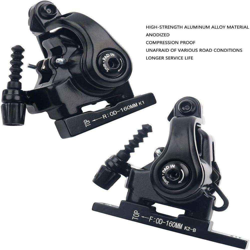 Black Road Bike Brake Caliper 160mm Adapter Cable Pull Disc Brake  Bike Repair Shop Use