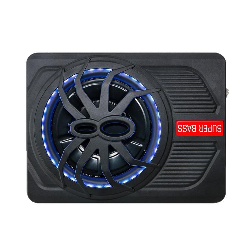 10 Inch Ultra Slim Powered Car Subwoofer with LED Light Under Seat Audio Speaker