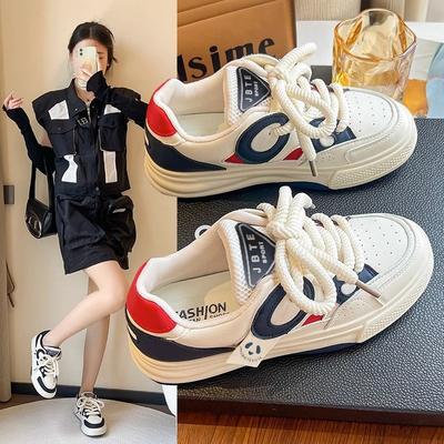 Женские кроссовки Four Seasons Студенческие, цветные, повседневные, дышащие, кеды на платформе, обувь-буханка