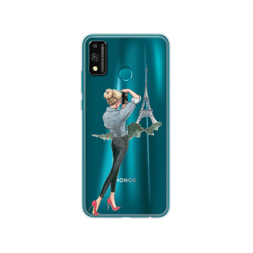 Силиконовый чехол для Honor 9x lite, чехол для телефона huawei Honor 9X lite, мягкий чехол 6,5 дюйма, чехол, чехол, чехол etui, бампер