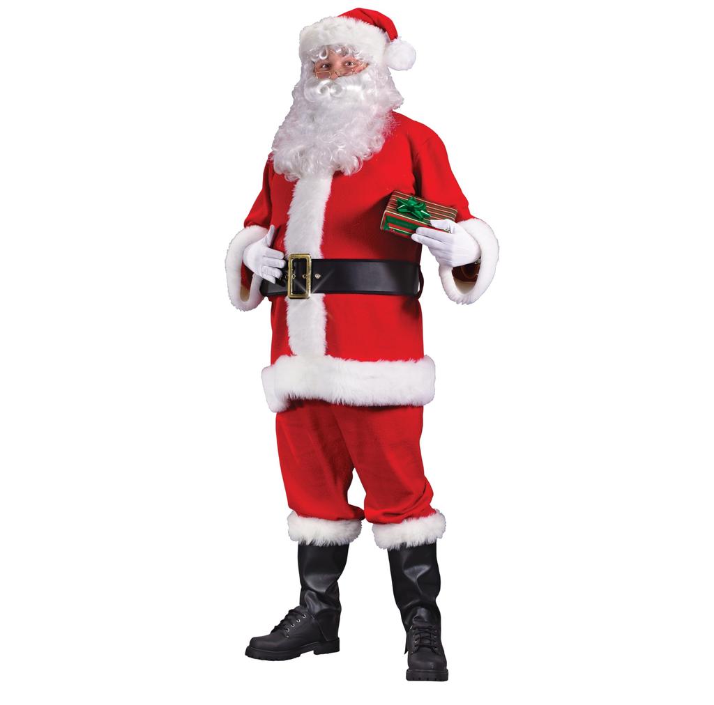 Fun World 7510FW Adult Plus Size Flannel Santa Suit