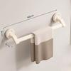 Bathroom Accessories Space Aluminum Suction Towel Rack Wall-mounted Perforation-free Storage Rack Double Pole