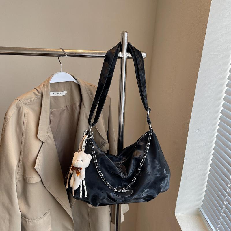 Сумка большой вместимости женская летняя новая универсальная нишевая цепочка на плечо сумка-мессенджер плиссированная сумка-пельмень