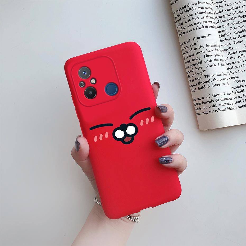 For Xiaomi Redmi 12C Case Cute Love Heart Phone Case Bumper Back Shockproof Soft TPU Cover For Redmi 12C 12 C Case Fundas 6.71''