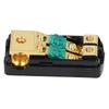 1 In 2 Out 0 4 AWG To 4 8 AWG Audio Power Fuse Holder Box with Transparent Cover for Car Truck Boat RV