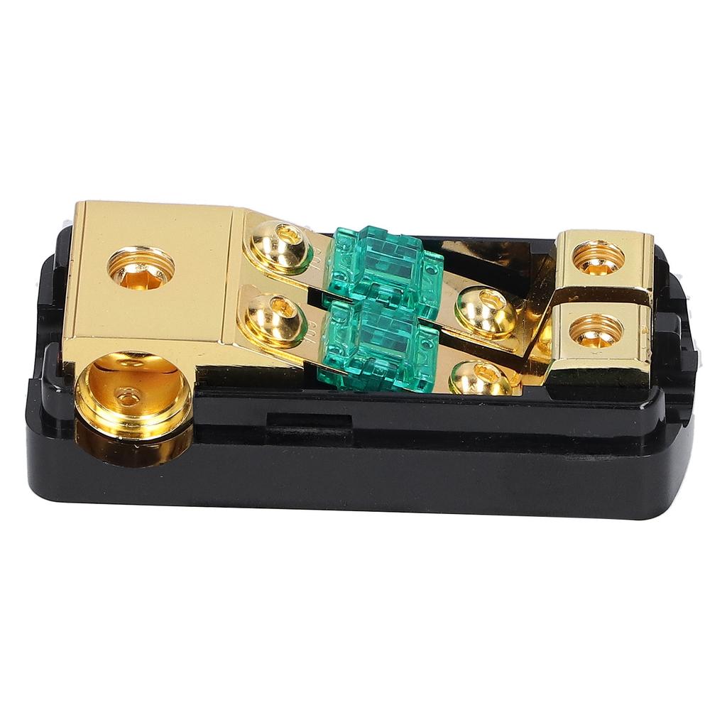 1 In 2 Out 0 4 AWG To 4 8 AWG Audio Power Fuse Holder Box with Transparent Cover for Car Truck Boat RV