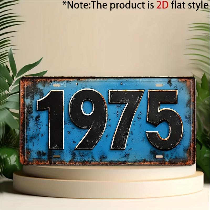 D Flat  A Single Piece of Vintage  Sign Perfect for Home Decor And Anniversary Gifts ( Inches X  Inches) Retro Wall