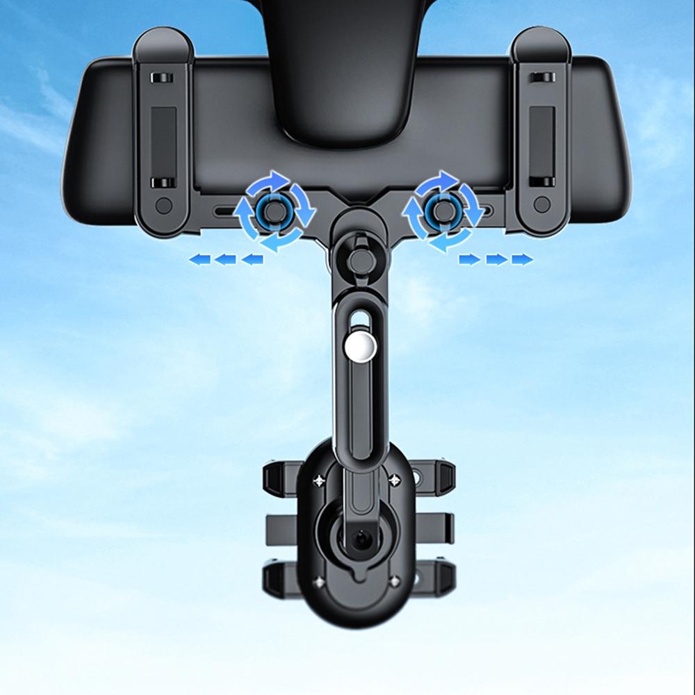 Foldable Rearview Mirror Phone Mount Bracket Adjustable Mobile Cell Support Tools  Adults
