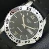 ЭЛЕГАНТНЫЕ ВИНТАЖНЫЕ МУЖСКИЕ АВТОМАТИЧЕСКИЕ ЧАСЫ SEIKO 5 ЯПОНСКОЙ СБОРКИ, ВОССТАНОВЛЕННЫЕ, ЧЕРНЫЕ a500821-5