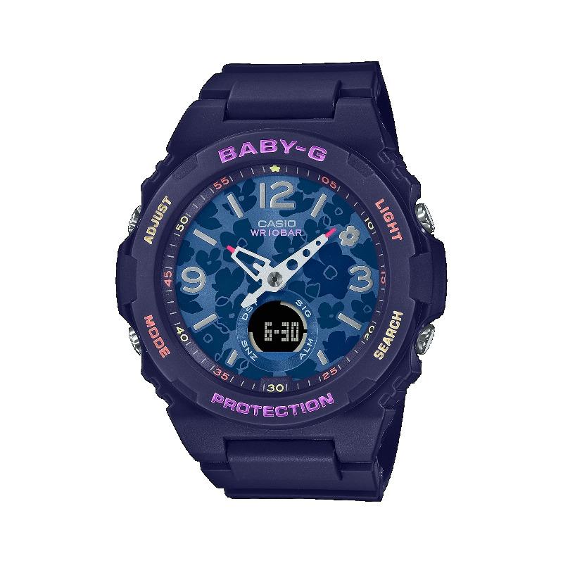 Casio Baby-G Women's Resin 100M Water Resistant Analog Shock Resistant Quartz Watch BGA-260FL-2A