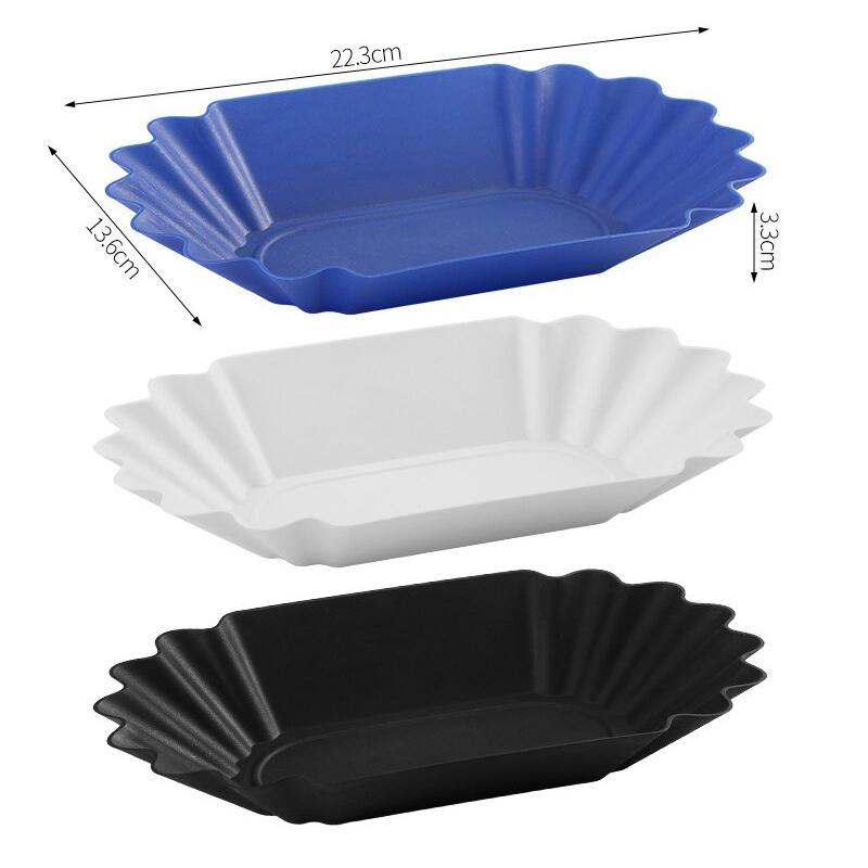 Eco-friendly Oval Reusable Tray for Displaying Coffee Beans and Serving Snacks