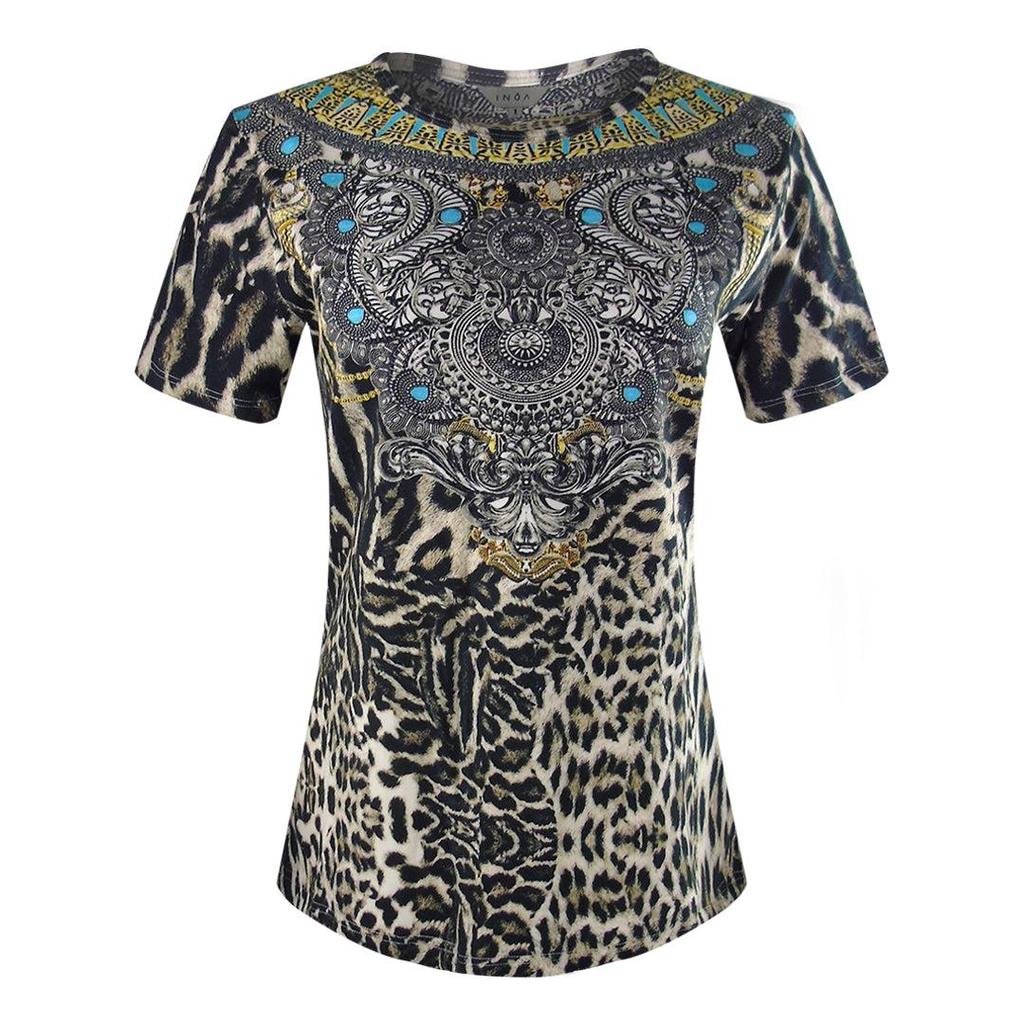 Inoa Womens/Ladies Siberia 1927 Animal Print T-Shirt