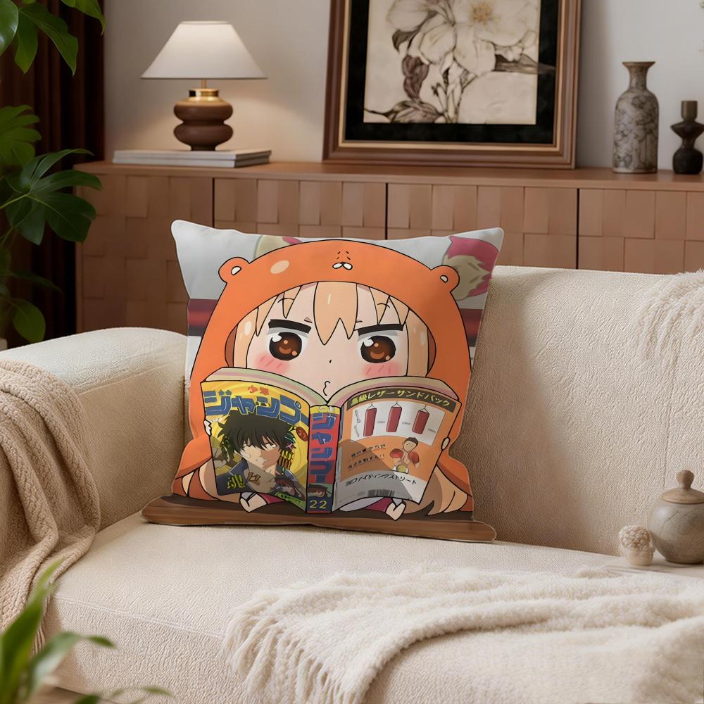 Comedy Himouto Umaru-Chan Cushion Cover Cushion Cover Set 4Pcs 50X50 45X45 40X40 Pillowcase Decorative Sofa Home Decor